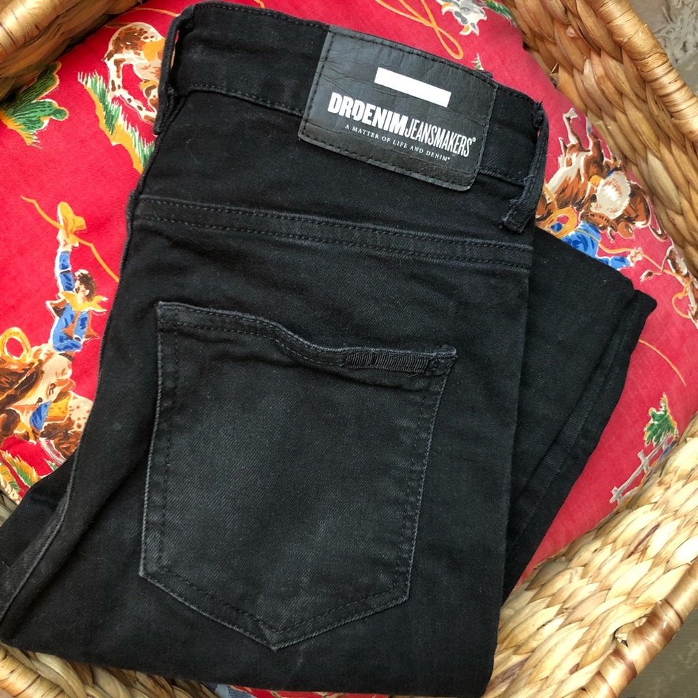 Dr denim black skinny jean high waist